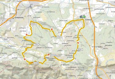 Tocht Mountainbike Fuveau - Col Ste Anne  D+ 660m par Gardanne (a essayer) - Photo