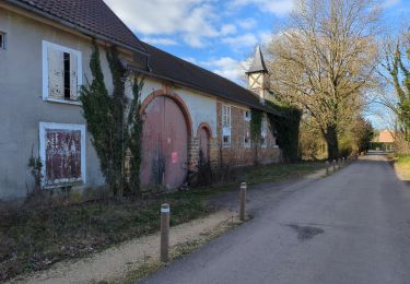 Tocht Stappen Voisins-le-Bretonneux - Gif, statues Médée - Photo