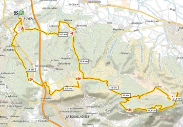 Percorso Mountainbike Fuveau - Fuveau, Regagnas, La Couelle, Kirbon, Les Michels, Fuveau D+790m - Photo