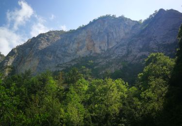 Trail Walking Fougax-et-Barrineuf - gorge de la Frau - Photo