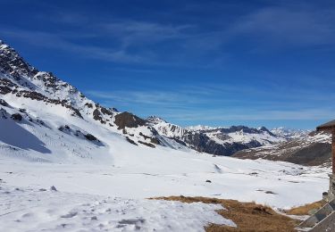 Randonnée Raquettes à neige Saint-Véran - Lac de la blanche a partir de st verran - Photo