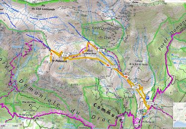 Tour Schneeschuhwandern Saint-Jean-Saint-Nicolas - le Palastre D+700m depuis les Richards  - Photo