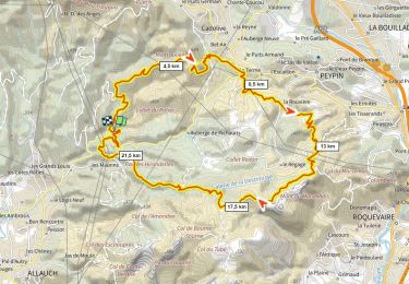 Tour Mountainbike Allauch - Tour de Pichauris D+780m - Photo