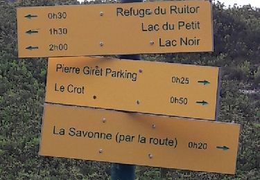 Trail Walking Sainte-Foy-Tarentaise - parking Pierre Forêt plateau de la Sassiere lac noir AR - Photo