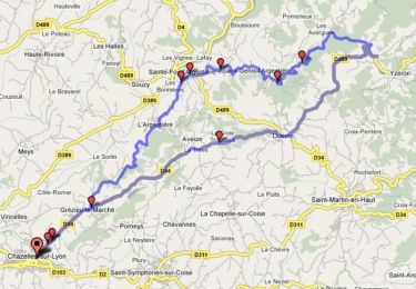 Trail Cycle Chazelles-sur-Lyon - Chazelles sur Lyon Col des Brosse Col de la Croix de Pars - Photo