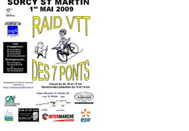 Tocht Mountainbike Sorcy-Saint-Martin - Raid des 7 ponts 2009 - Photo