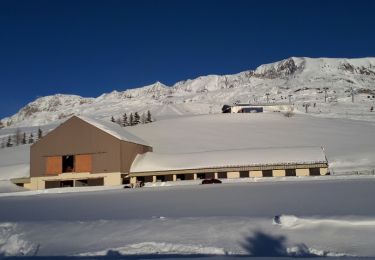 Randonnée Raquettes à neige Huez - Alpe d'Huez - Lac Besson - Photo