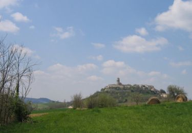 Percorso Cavallo Tournon-d'Agenais - Tournon-d'Agenais / Bénès, la bastide vue du sud - Pays de la vallée du Lot - Photo