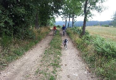 Tocht Mountainbike Tence - neo et valentin 1ere rando vtt - Photo