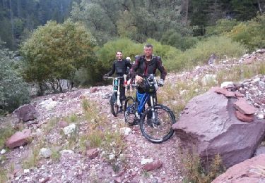 Trail Mountain bike Roubion - les buisses st sauveur sur tinée - Photo