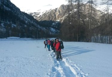 Trail Snowshoes Acceglio - maira village de chiavetta - Photo