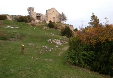 Trail Walking La Palud-sur-Verdon - Vieux village ruiné de Chateauneuf les Moustier. (25-10-15) - Photo