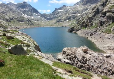 Tocht Stappen Tende - Casterino - Refuge de Valmasque - les 3 lacs - 2016 06 28 - 860m 17.7km - Photo