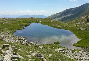 Randonnée Marche Valdeblore - mont poiri et les lacs des millefonts - retracé - Photo