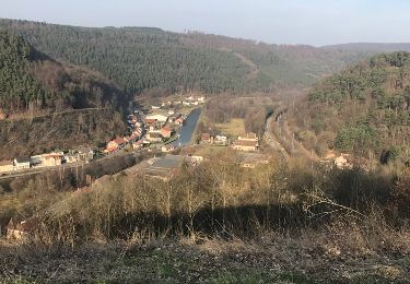 Trail Walking Lutzelbourg - Chateau de lutzelbourg rochers du moulin - Photo