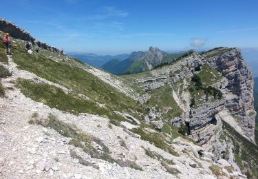 Randonnée Marche Plateau-des-Petites-Roches - Tour de La Dent de Crolles par les sangles et la Vire Est - Photo