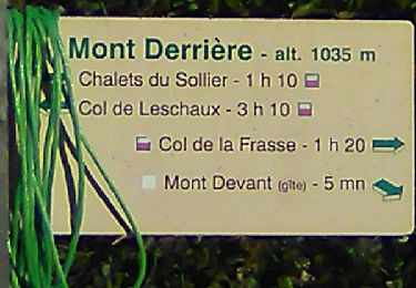 Tour Wandern Bellecombe-en-Bauges - Mont Derrière-ch. du Sollier - Photo