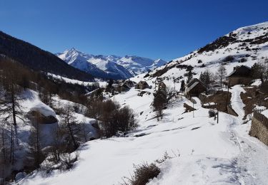 Percorso Racchette da neve Saint-Paul-sur-Ubaye - Le Col de Mirandol - Photo