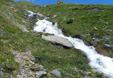 Trail Walking Val-Cenis - Le Collet - refuge de Vallombrun - la pierre aux pieds - Photo