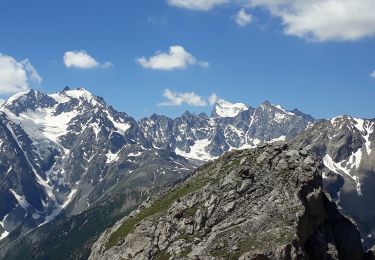 Excursión Vía ferrata Le Monêtier-les-Bains - Via ferrata Aiguillette du Lauzet 30/06/18 - Photo