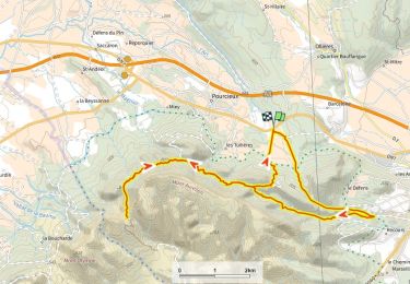 Percorso Mountainbike Pourcieux - Balcon Aurélien 670m+ - Photo